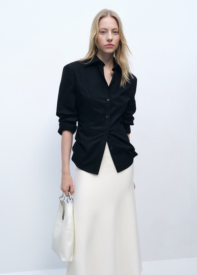 Mango Ausgestellter Strickrock