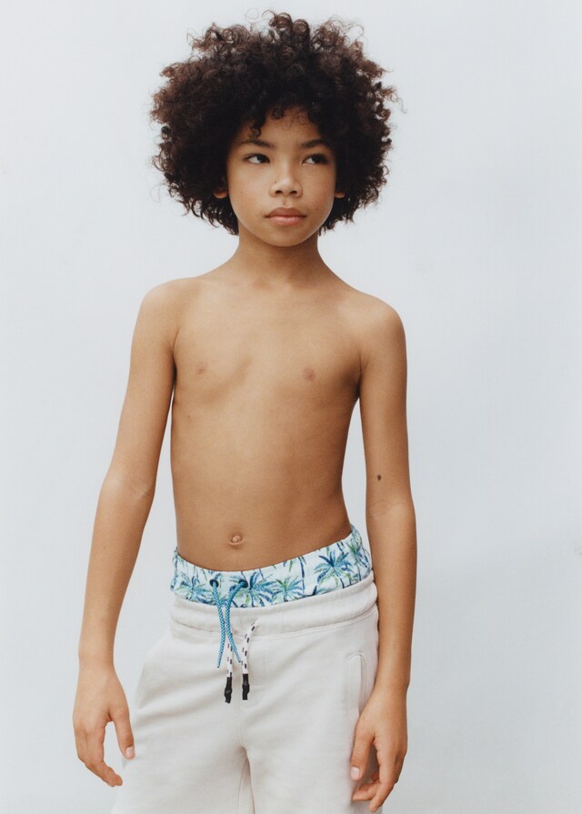 Mango Badeanzug mit Palmen-Motiv