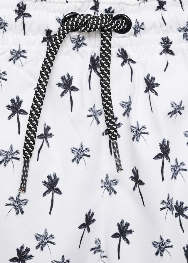 Mango Badeanzug Mit Palmen-Motiv