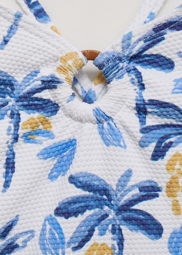 Mango Badehose Mit Tropen-Print