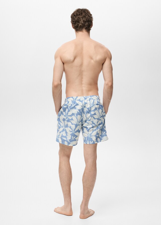 Mango Badeshorts Mit Floralem Dessin