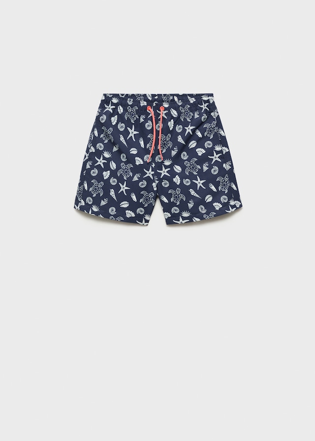 Mango Badeshorts Mit Maritimem Print