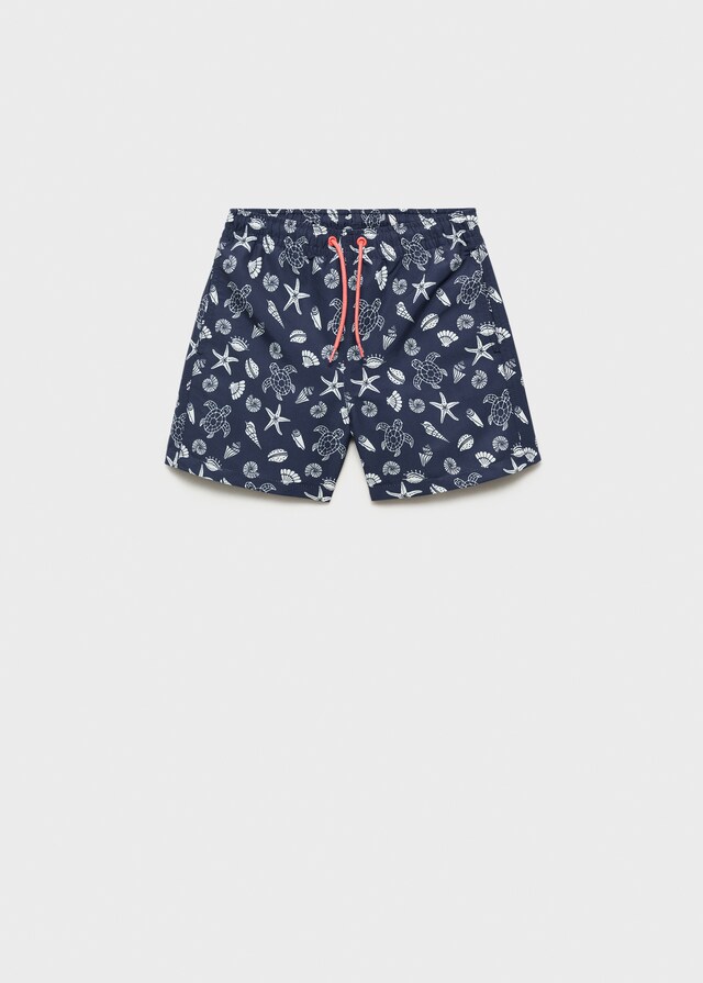Mango Badeshorts Mit Maritimem Print