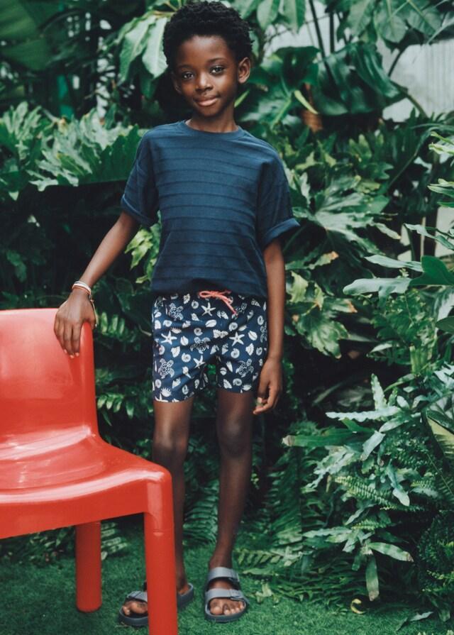 Mango Badeshorts mit maritimem Print