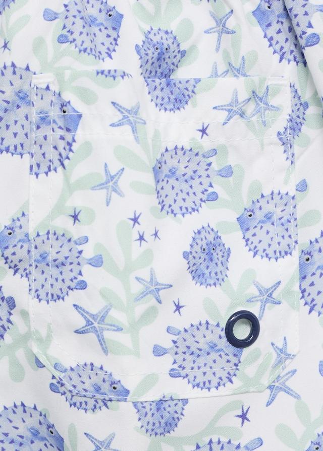 Mango Badeshorts Mit Maritimem Print