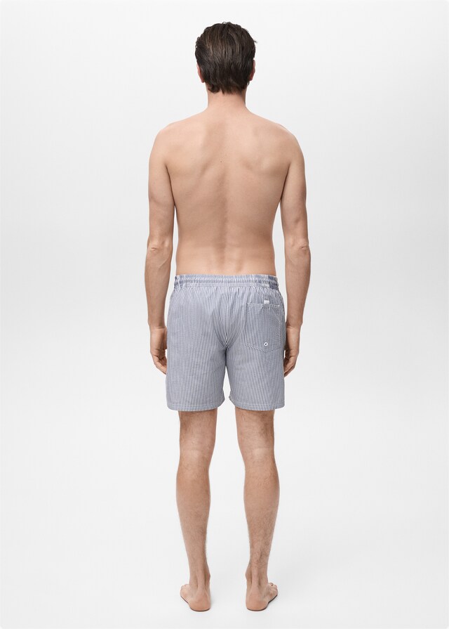 Mango Badeshorts Mit Seersucker-Effekt