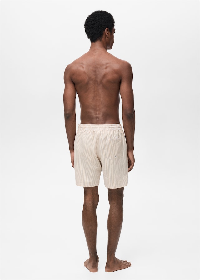 Mango Badeshorts Mit Seersucker-Effekt