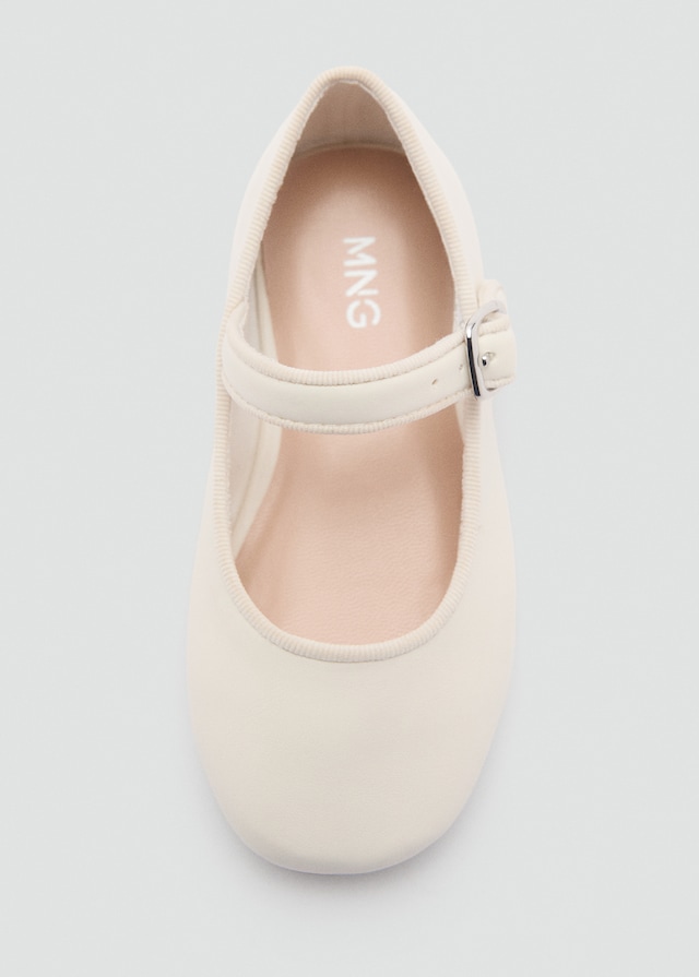 Mango Ballerinas Mit Runder Spitze Und Schnalle