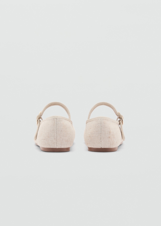 Mango Ballerinas Mit Runder Spitze Und Schnalle