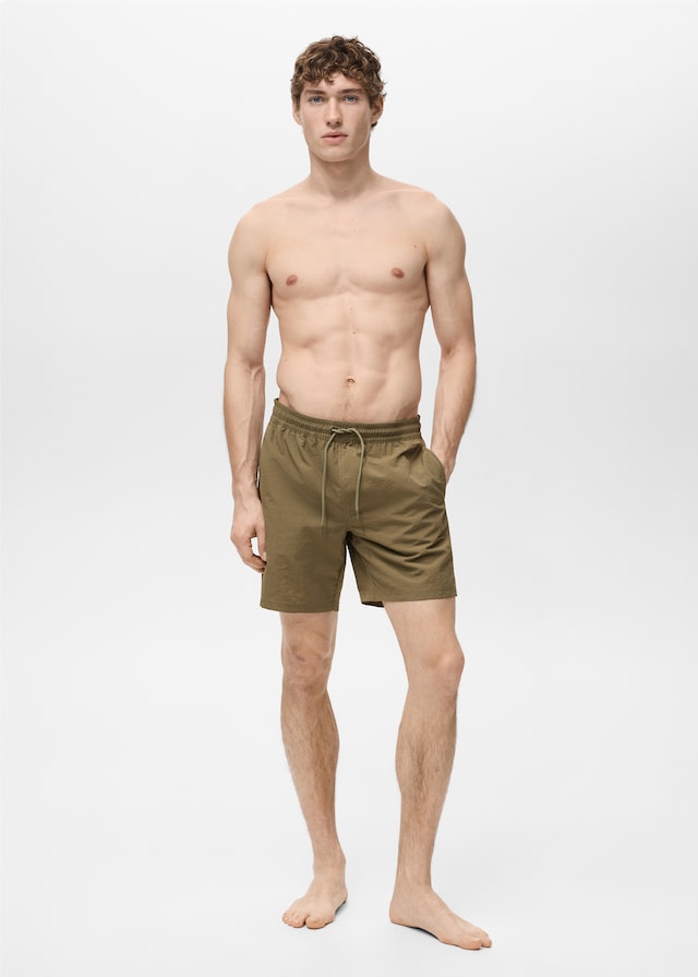 Mango Basic-Badeshorts Mit Kordelzug