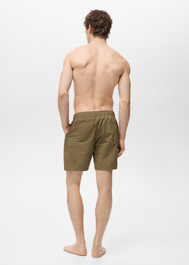 Mango Basic-Badeshorts Mit Kordelzug