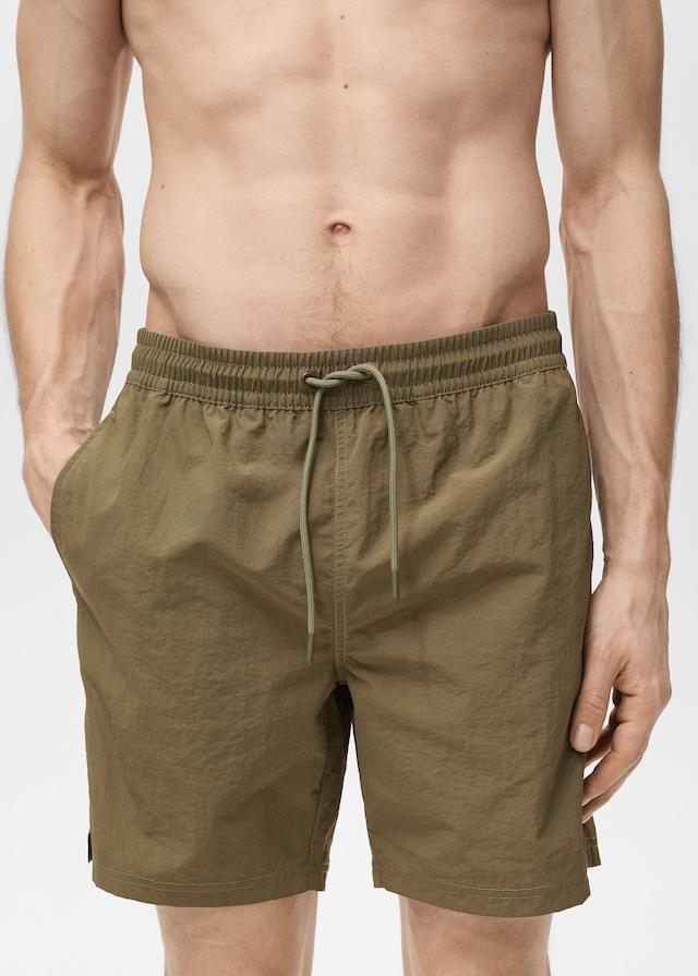 Mango Basic-Badeshorts Mit Kordelzug