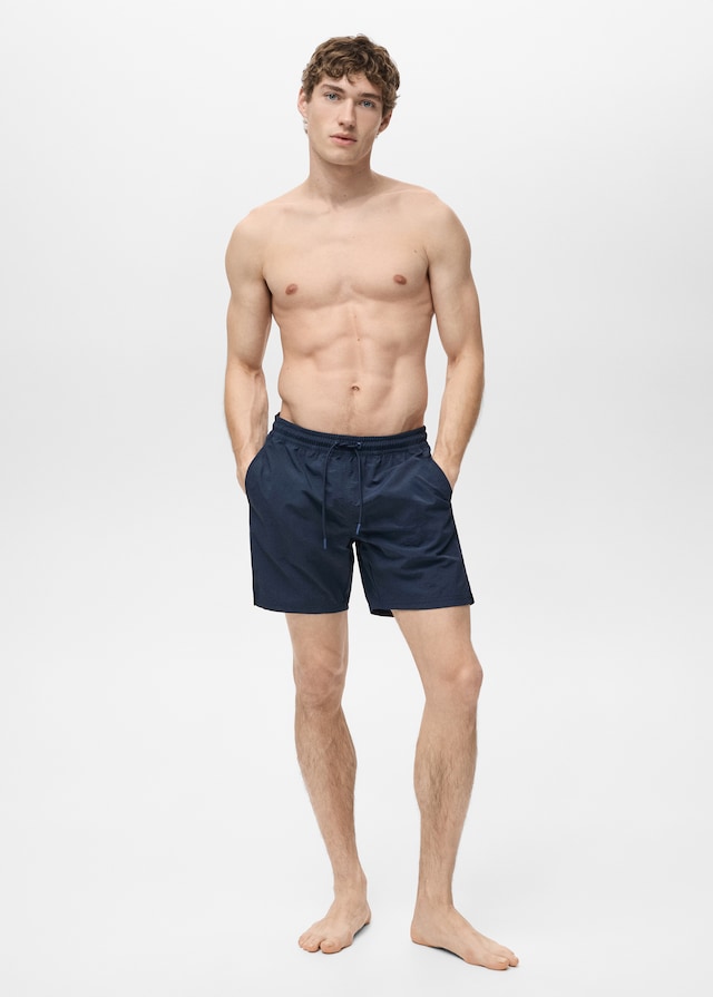 Mango Basic-Badeshorts Mit Kordelzug