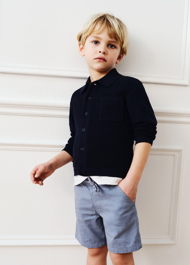 Mango Baumwoll-Bermudashorts Mit Kordelzug