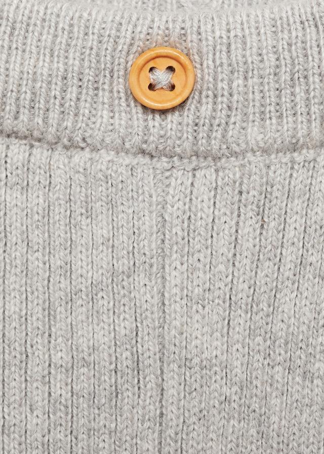 Mango Baumwoll-Leggings Mit Rippmuster