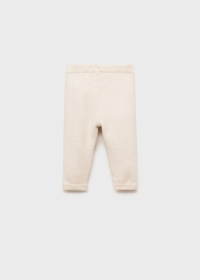 Mango Baumwoll-Leggings Mit Rippmuster