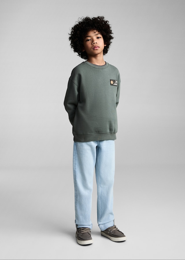 Mango Baumwoll-Sweatshirt Mit Cartoon