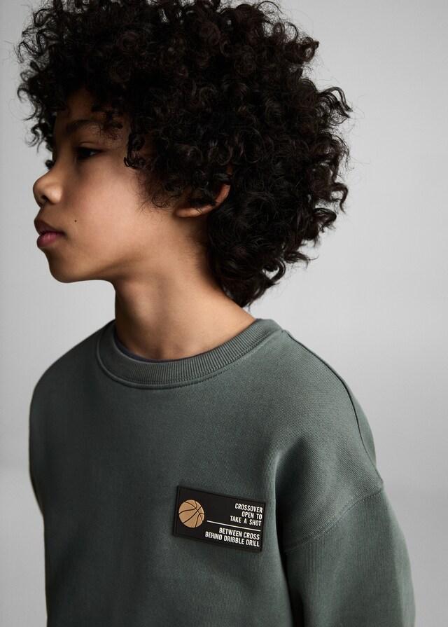 Mango Baumwoll-Sweatshirt Mit Cartoon