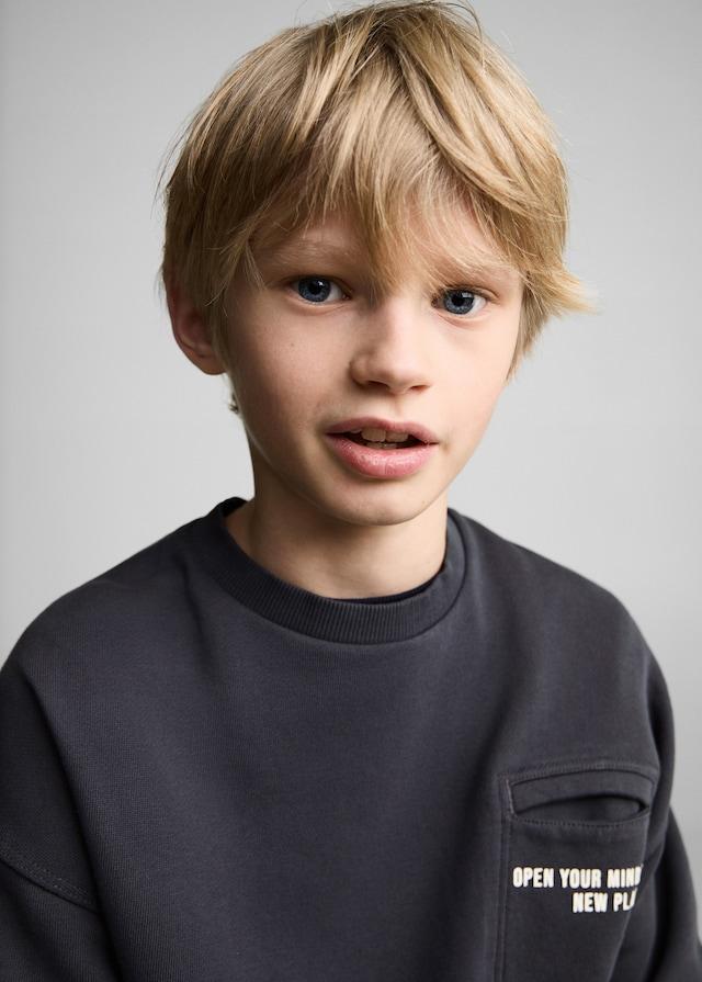 Mango Baumwoll-Sweatshirt Mit Tasche