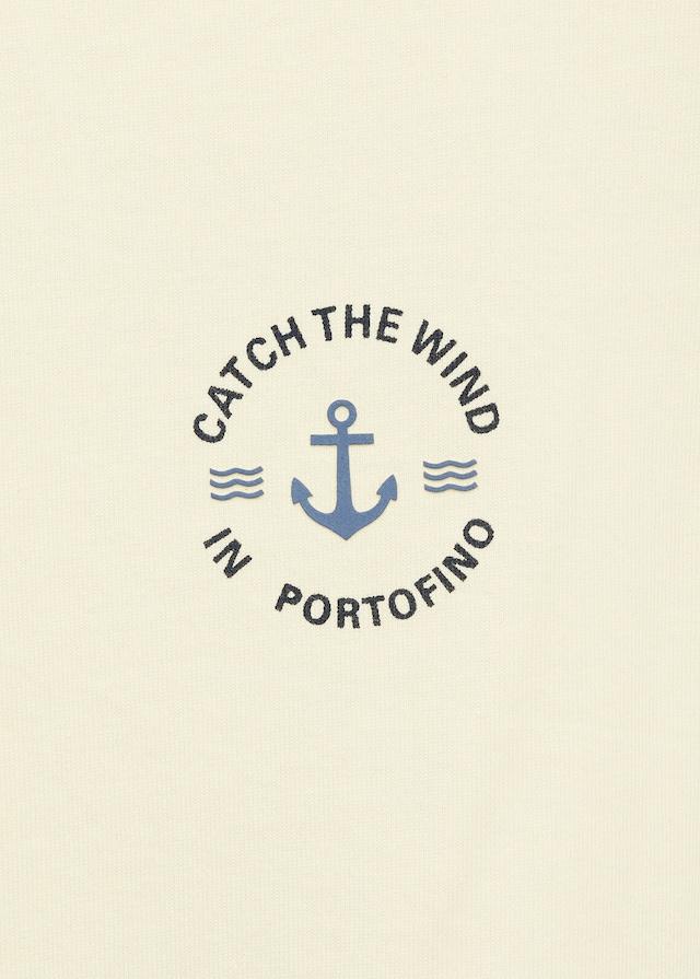 Mango Baumwoll-T-Shirt Mit Aufgedruckter Zeichnung