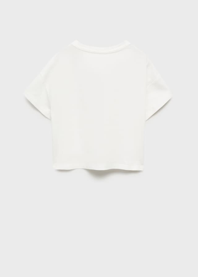 Mango Baumwoll-T-Shirt Mit Blumenmotiv