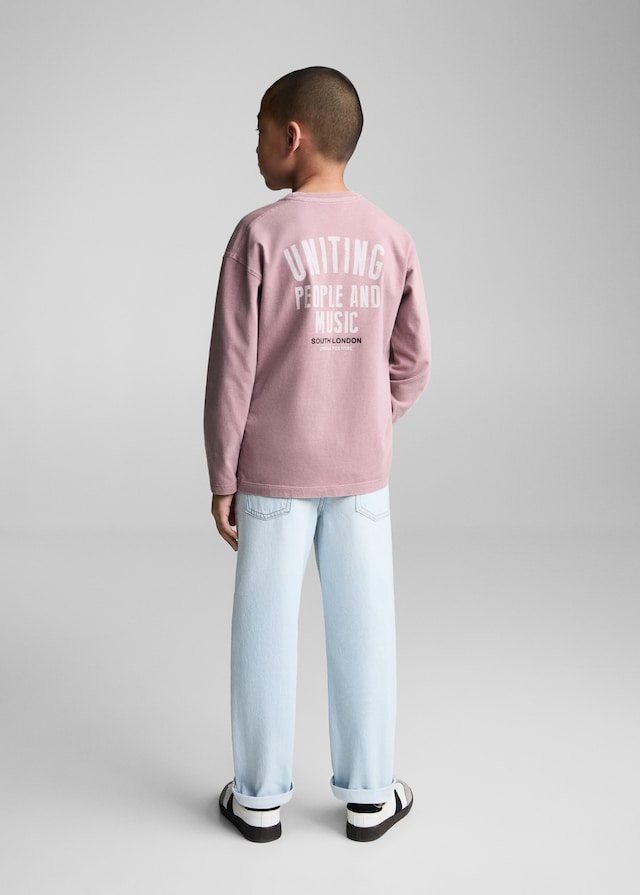 Mango Baumwoll-T-Shirt Mit Wasch-Effekt