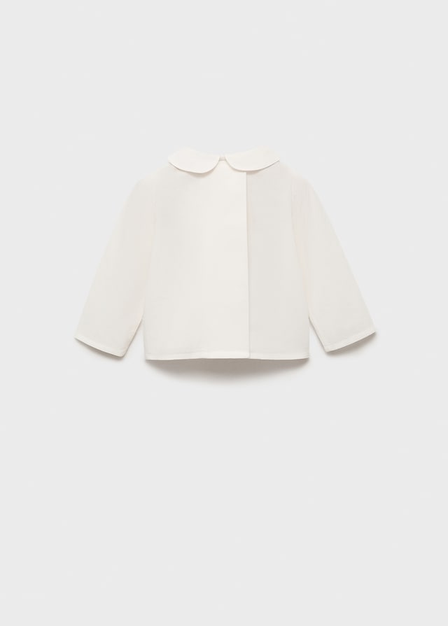 Mango Baumwollbluse Mit Babydoll-Kragen