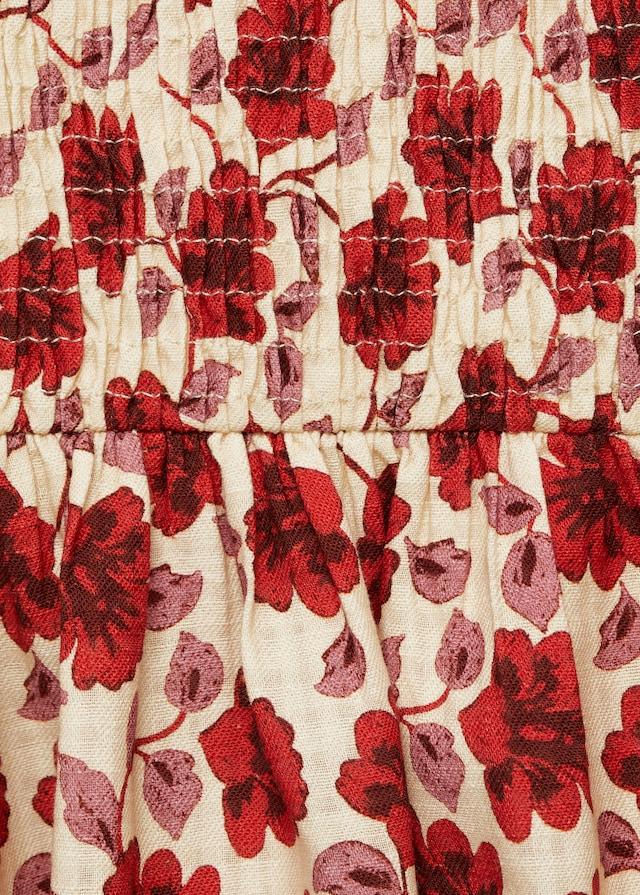 Mango Baumwollbluse Mit Blumenmuster