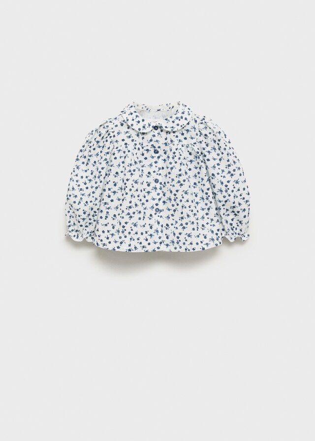Mango Baumwollbluse Mit Blumenmuster
