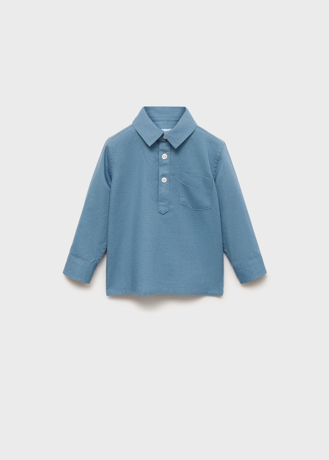 Mango Baumwollhemd Im Poloshirt-Stil