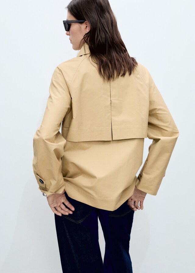 Mango Baumwollparka Mit Knöpfen