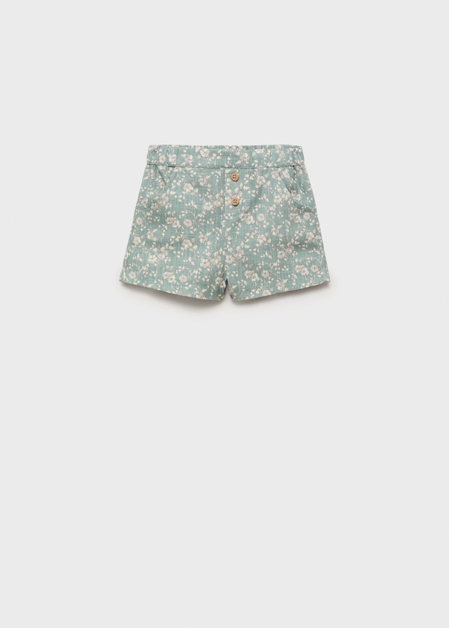 Mango Baumwollshorts Mit Blumenmuster