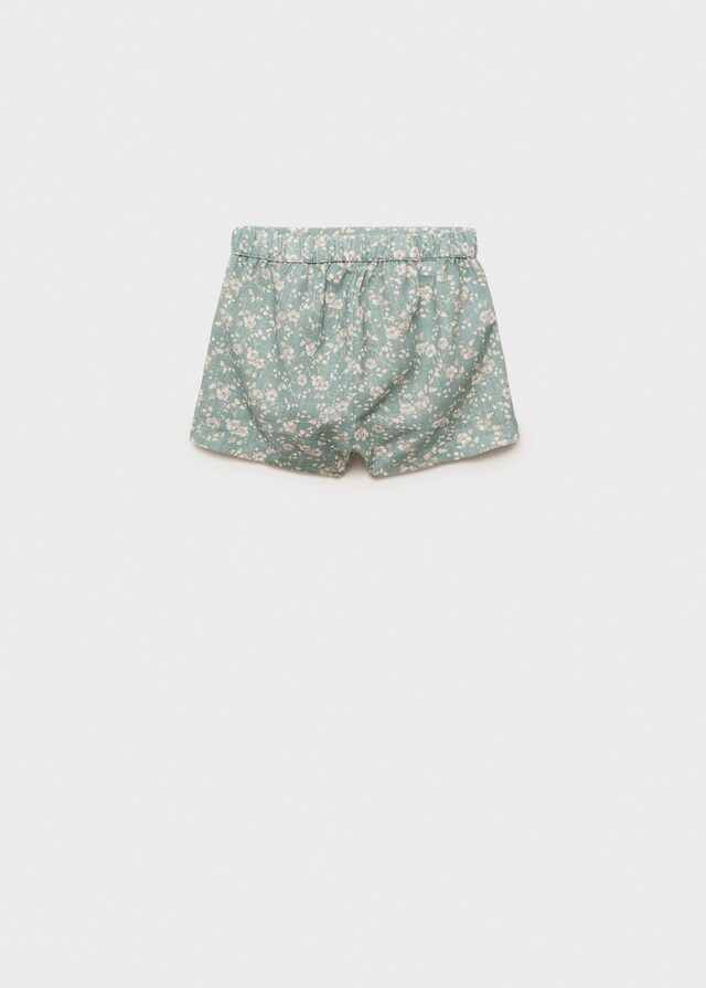 Mango Baumwollshorts mit Blumenmuster