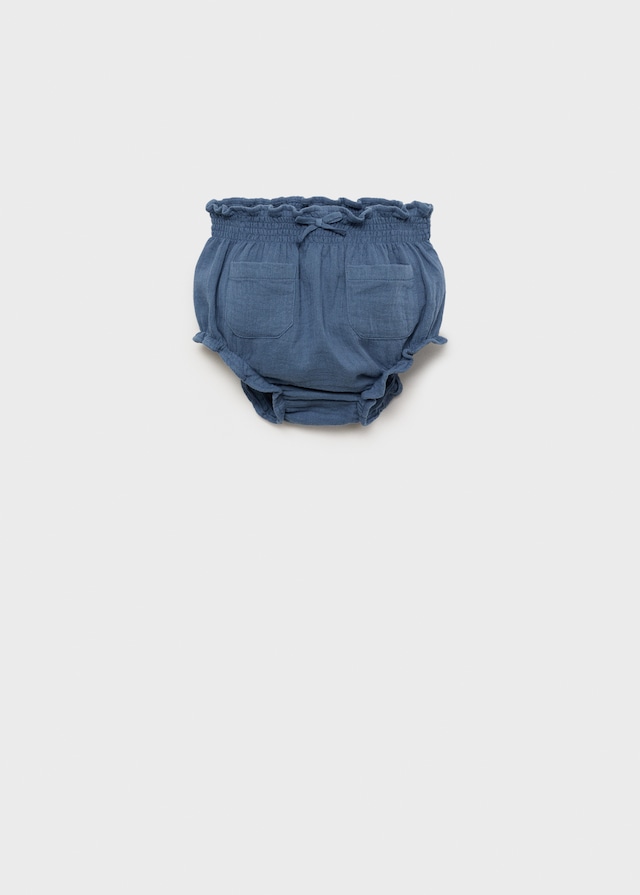Mango Baumwollshorts Mit Jeanseffekt