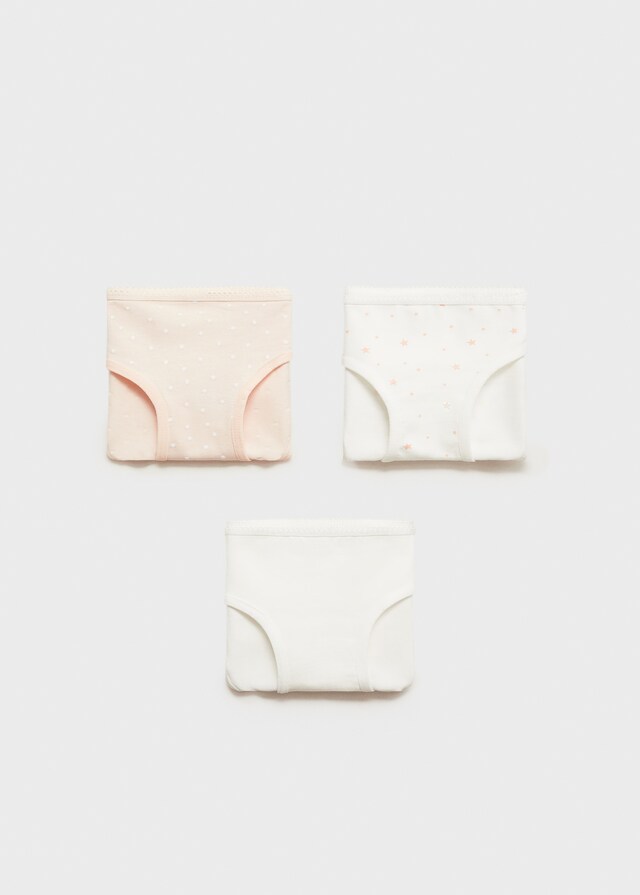 Mango Baumwollslip im Dreierpack