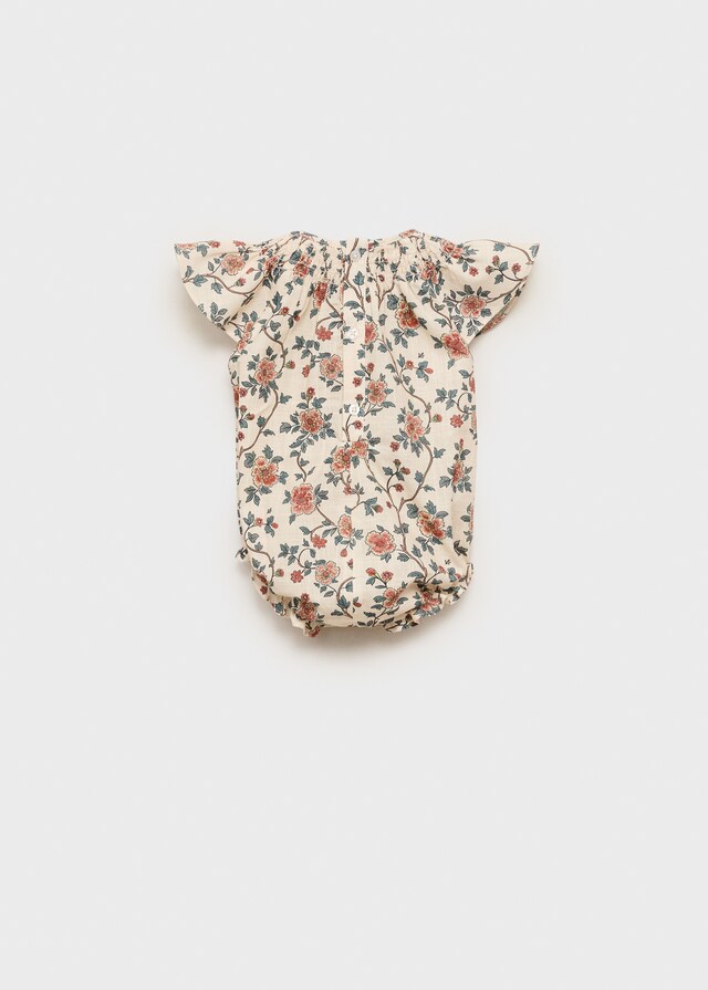 Mango Baumwollstrampler mit Blumenmuster