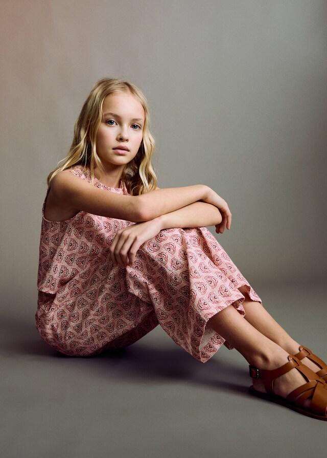 Mango Bedruckte Baumwollhose