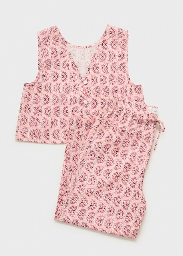 Mango Bedruckte Baumwollhose