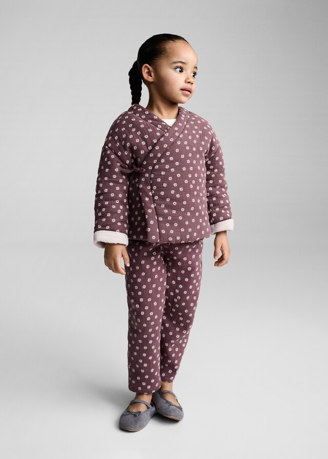 Mango Bedruckte Baumwollhose