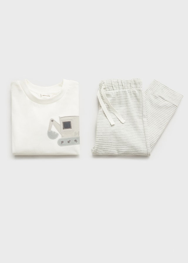 Mango Bedruckter Pyjama