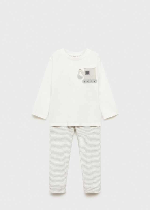 Mango Bedruckter Pyjama