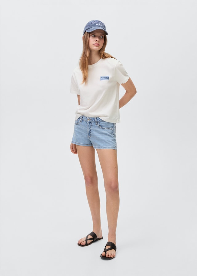 Mango Bedrucktes Baumwoll-T-Shirt