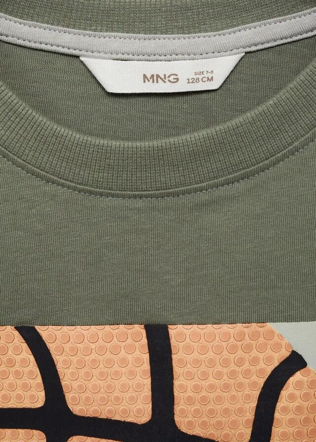Mango Bedrucktes Baumwoll-T-Shirt