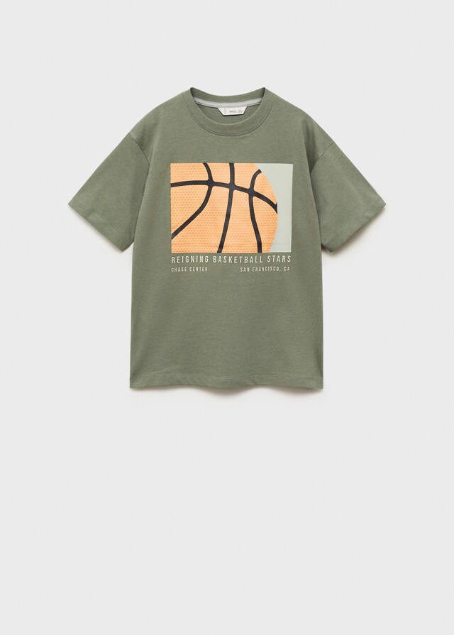 Mango Bedrucktes Baumwoll-T-Shirt