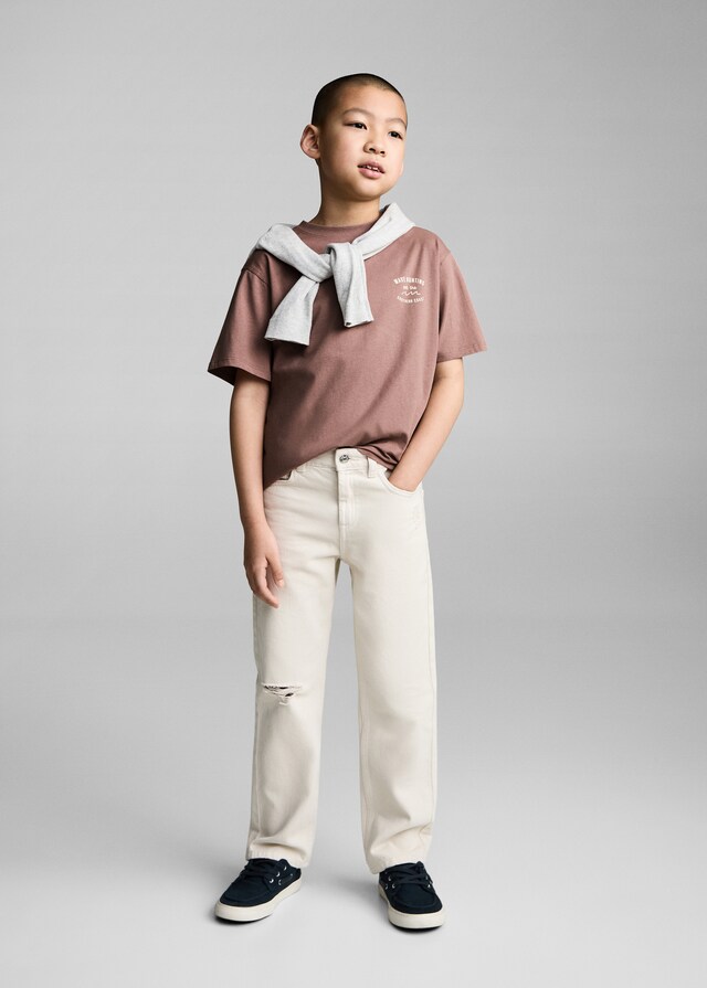 Mango Bedrucktes Baumwoll-T-Shirt