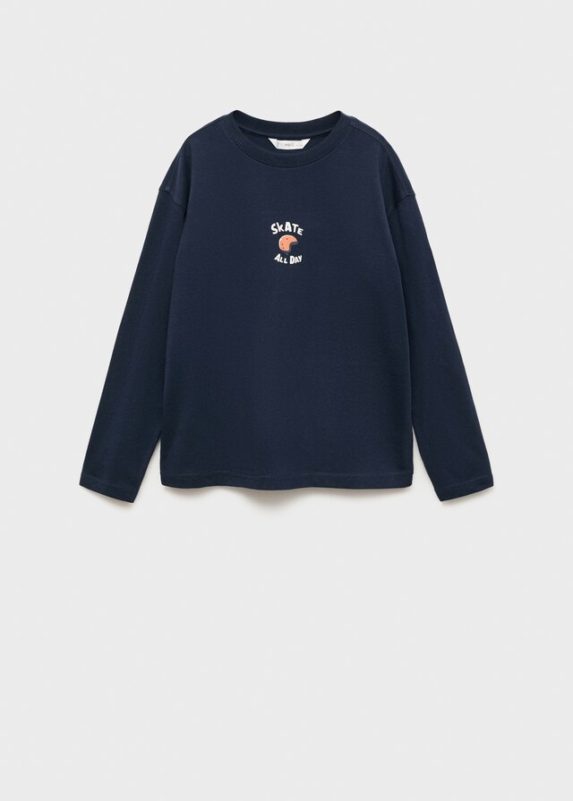 Mango Bedrucktes Baumwoll-T-Shirt