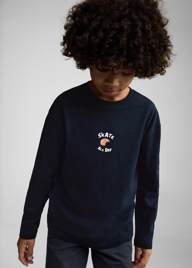 Mango Bedrucktes Baumwoll-T-Shirt