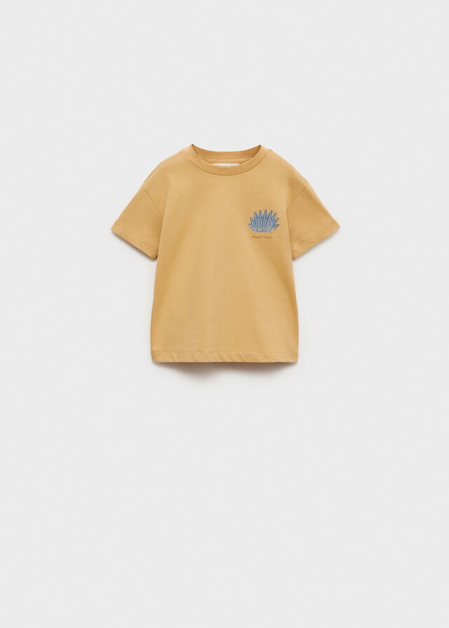 Mango Bedrucktes Baumwoll-T-Shirt