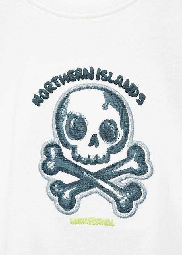 Mango Bedrucktes Baumwoll-T-Shirt