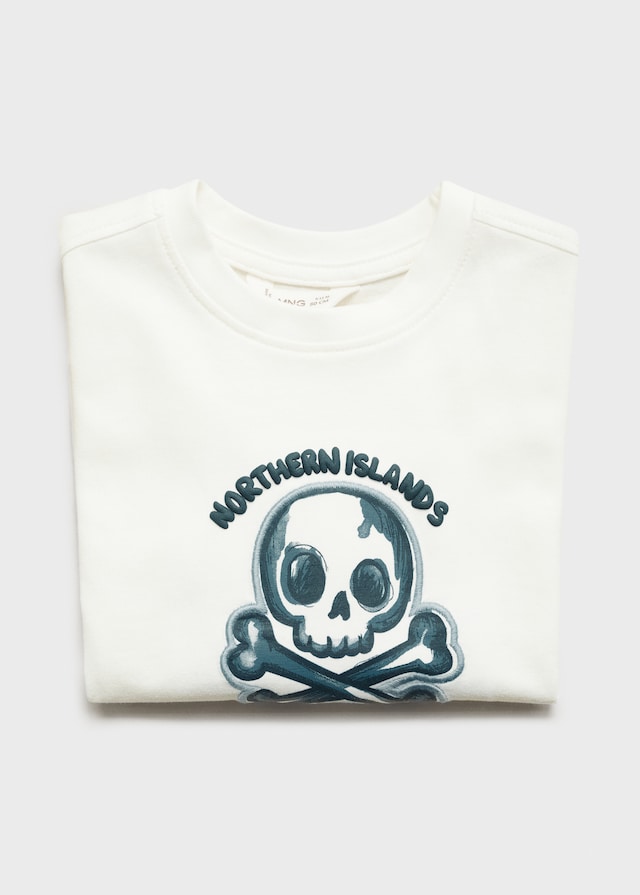 Mango Bedrucktes Baumwoll-T-Shirt